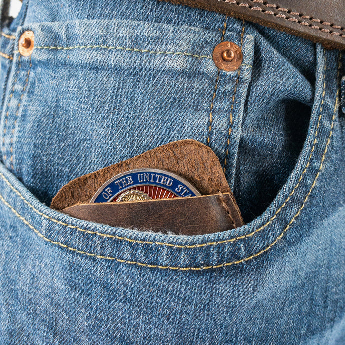 Squared Coin Case - Stockyard X 'The Leather Store'