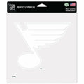 St. Louis Blues Decal 8x8 Perfect Cut White - Team Fan Cave