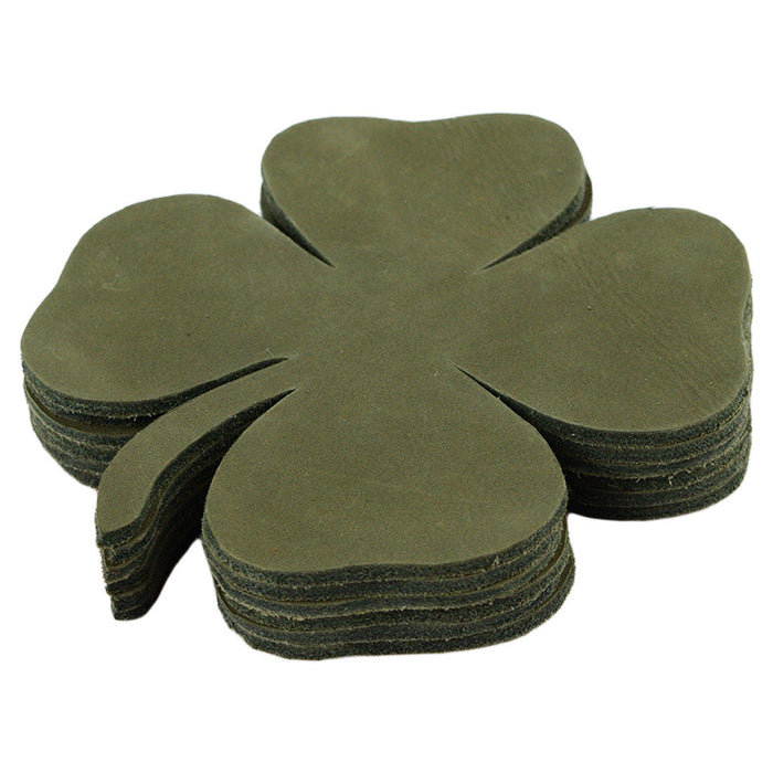 St. Patrick's - Irish Clover Coaster Set (6 pack) - Stockyard X 'The Leather Store'