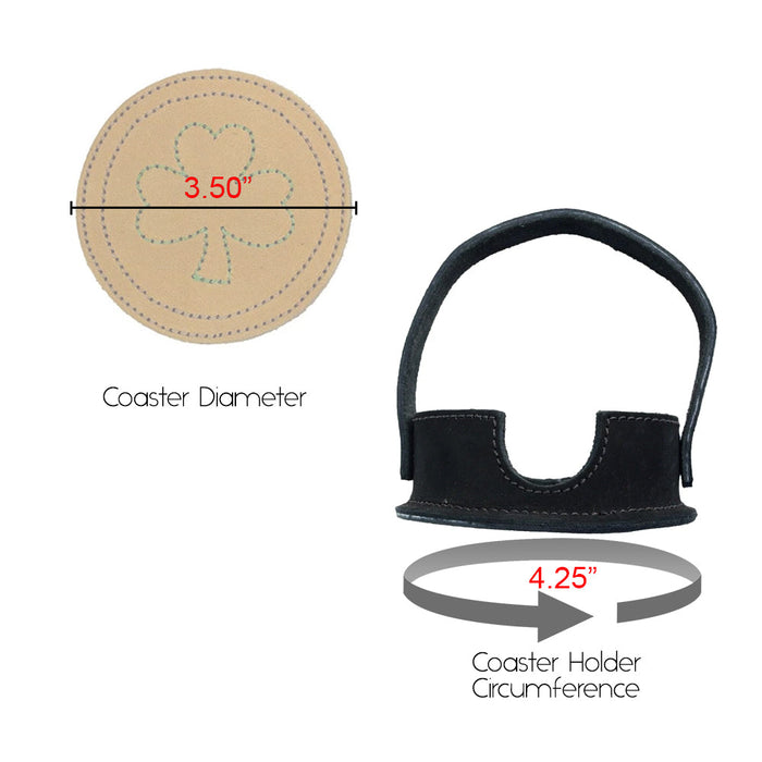 St. Patrick's - Irish Pot Coaster (6 pack) - Stockyard X 'The Leather Store'