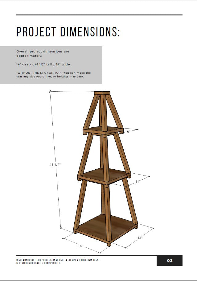 Stackable Wooden Christmas Tree