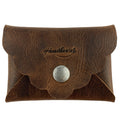 Stylish Envelope by Heather's, a classy organizer and compact storage solution for debit and credit cards. Made of full grain leather, this stylish envelope card holder features small batch production techniques, hand cut and hand sewn by artisans, fire branded for authenticity, and proudly handmade in La Antigua Guatemala & Oaxaca Mexico.