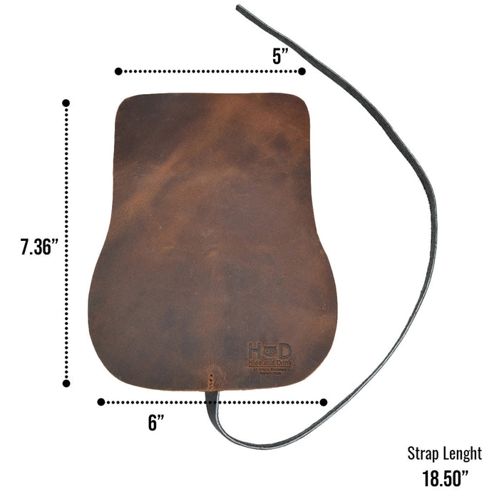 Hide & Drink Sunglass Wrap shows off the beautiful craftsmanship of full grain leather. This eye glasses storage solution is handmade in La Antigua Guatemala, combining style and functionality for travel. Artisan constructed, it is hand cut and hand sewn for optimum durability.
