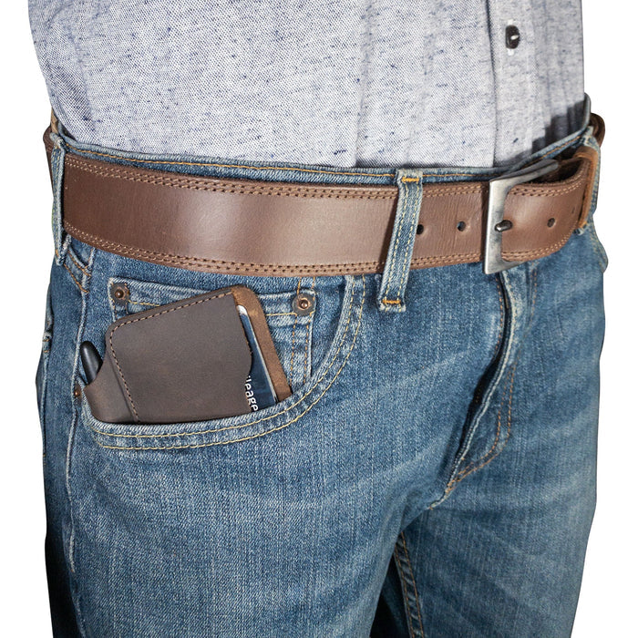 Tactical Small Sleeve for Cards and Space Pen - Stockyard X 'The Leather Store'