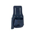 Hide & Drink Tape And Knife Holder showing practical dimensions and features. This Tape & Knife Holder is perfect for easy access and storage of tools. Handcrafted from premium full grain leather, it serves as a stylish screwdriver holster, artisan-made in La Antigua Guatemala.