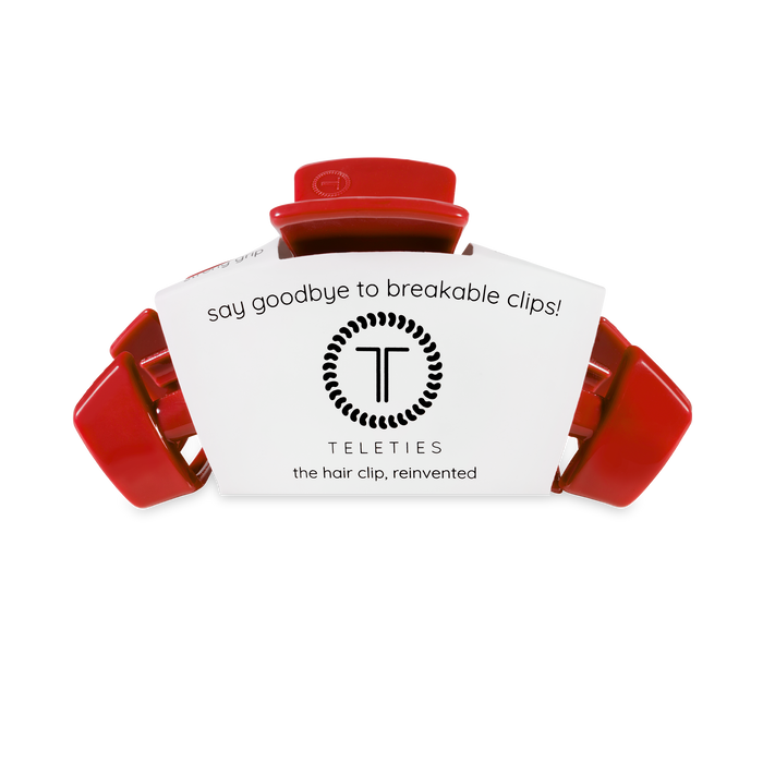 TELETIES - Classic Hair Clip | Medium | Red Carpet Ready
