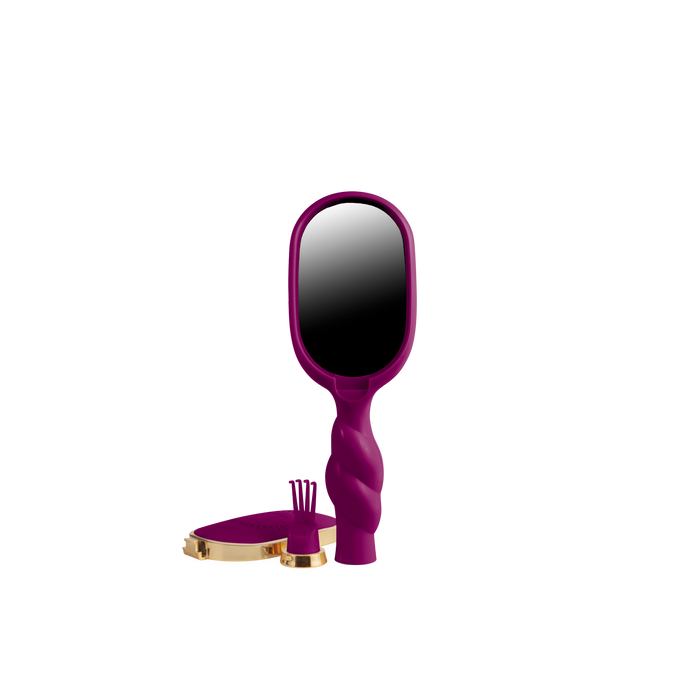 Teleties - Mini Detangler Hair Brush for Medium Hair - Mulberry