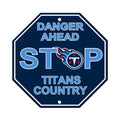 Tennessee Titans Sign 12x12 Plastic Stop Style Alternate - Team Fan Cave
