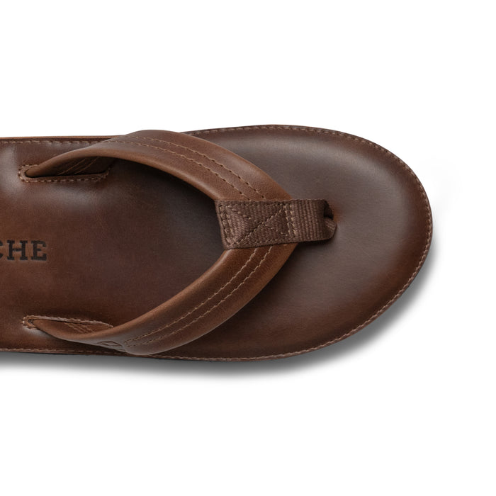 The South Shore Padded Leather Flip Flop