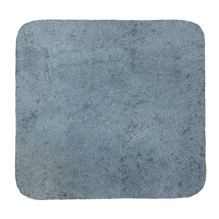 Hide & Drink Mousepad emphasizing a textured light blue surface, perfect for any mouse. This artisan-crafted mousepad offers an ergonomic non-slip base for secure use, handmade in La Antigua Guatemala & Oaxaca Mexico.
