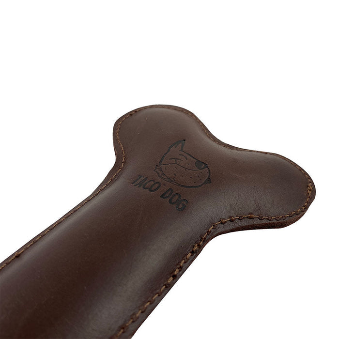 Thick Leather Toy Bone - Stockyard X 'The Leather Store'