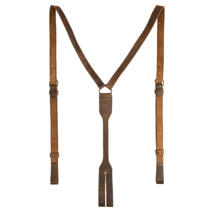Thin Y Back Suspenders with Belt Loops - Stockyard X 'The Leather Store'