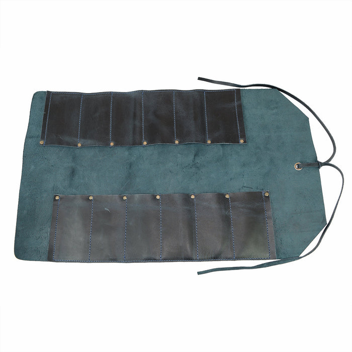 Hide & Drink Tool Roll (12 Pockets): Capturing the sturdy construction and functionality of the leather tool roll designed for safe tool storage. Tool Bag Roll Up, 12 Slot Heavy Duty Tool Roll Bag Organizer, Tool Roll Up Bag, Portable Tool Wrap Roll Bags for Travel, Durable Tool Kit Folding Tool Pouch Roll Up Mechanic Gifts for Men, Full Grain Leather, StockyardX, Small Batch Production, Hand Cut, Hand Sewn, Fire Branded, Artisan, Handmade in La Antigua Guatemala & Oaxaca Mexico.