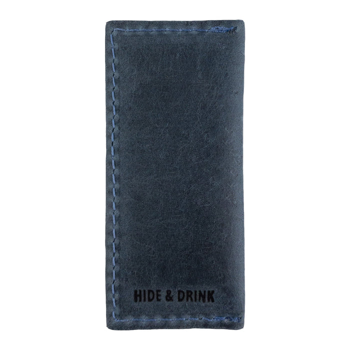 Hide & Drink Tooth Pick Case (4 Pack) displaying durable leather options for toothpick holders showcased attractively. Set of 4 Tooth Pick Cases, Cooking Accessories, Full Grain Leather, StockyardX, Small Batch Production, Hand Cut, Hand Sewn, Fire Branded, Artisan, Handmade in La Antigua Guatemala & Oaxaca Mexico.