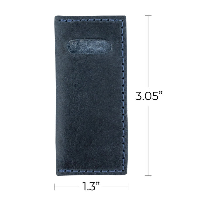 Hide & Drink Tooth Pick Case (4 Pack) with multiple variants of leather cases designed for toothpicks displayed together. Set of 4 Tooth Pick Cases, Cooking Accessories, Full Grain Leather, StockyardX, Small Batch Production, Hand Cut, Hand Sewn, Fire Branded, Artisan, Handmade in La Antigua Guatemala & Oaxaca Mexico.