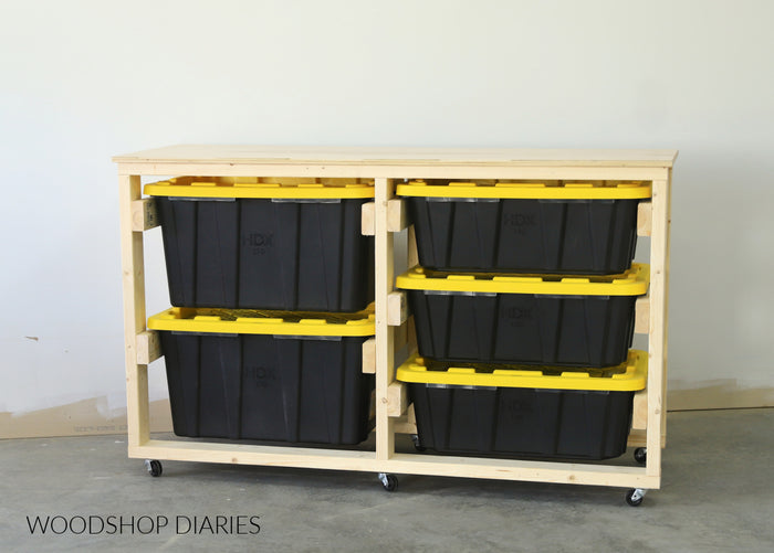 Tote Storage Workbench Plans