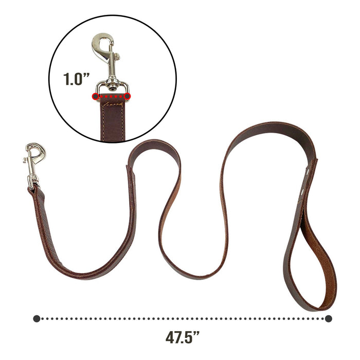 Tough Leather Dog Leash (4 feet) - Stockyard X 'The Leather Store'