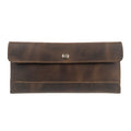 Hide & Drink's Travel Hand Wallet made of Full Grain Leather, showcasing a rustic design, perfect as a Travel Wallet. This artisan-crafted wallet is part of Small Batch Production, meticulously hand cut, and hand sewn in La Antigua Guatemala & Oaxaca Mexico.
