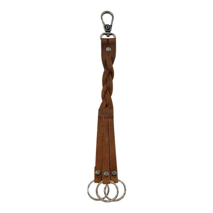 Triple Braided Keychain - Stockyard X 'The Leather Store'