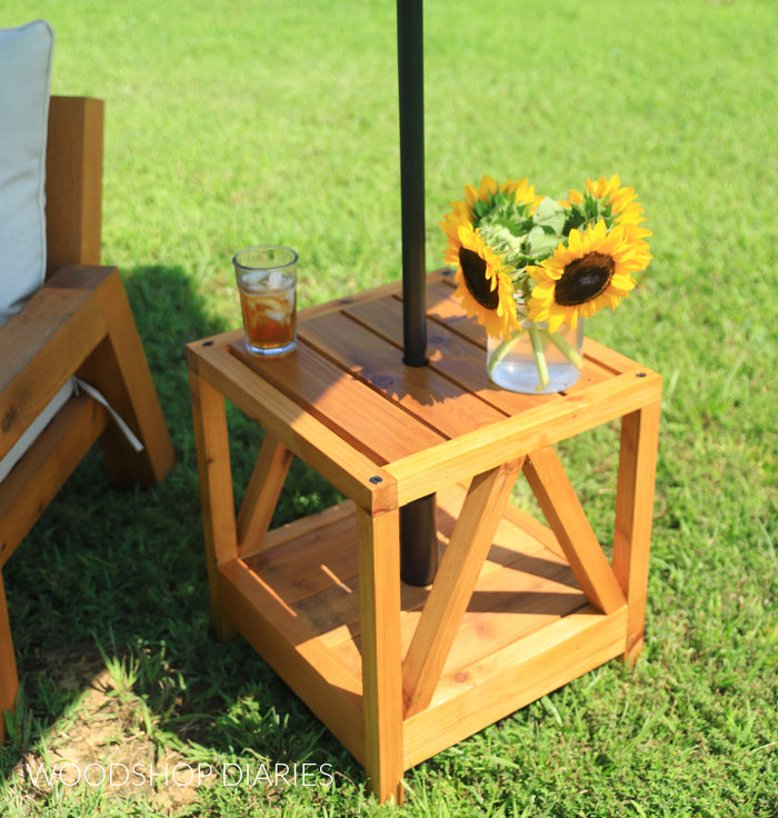 Umbrella Stand Side Table Plans