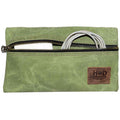 Hide & Drink Utility Cord Pouch presenting a simple yet functional design. This pouch serves as an all-purpose utility & charger case for MacBook, iPad & Laptop while effectively acting as a stylish cable organizer, handcrafted in La Antigua Guatemala & Oaxaca Mexico.
