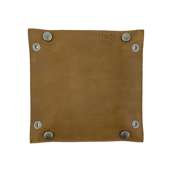 Hide & Drink Valet Tray with a sturdy base and elegant leather finish, designed for functionality and style. Handmade in La Antigua Guatemala & Oaxaca Mexico, Catchall Change Key Wallet Coin Box Tray Storage Valet, Full Grain Leather, StockyardX, Small Batch Production, Hand Cut, Hand Sewn, Fire Branded, Artisan.