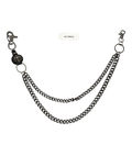 Vicious Skulls Chains for Denim in black trim, style VCCH16, featuring skull motifs and chain embellishments