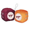 Virginia Tech Hokies Fuzzy Dice - Special Order - Team Fan Cave