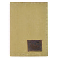 Front view of the Hide & Drink Waxed Canvas Field Notes Cover showcasing the signature stitching and branding. This durable product is perfect for anyone seeking a stylish and functional Wallet Case (3.5 x 5.5 in.) Journal Cover designed with Full Grain Leather and artisan quality.