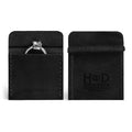Hide & Drink Wedding Ring Case presenting an engagement ring, highlighting craftsmanship in full grain leather. This pouch organizer for travel and jewelry is designed to be a small batch production item, handmade in La Antigua Guatemala & Oaxaca Mexico.