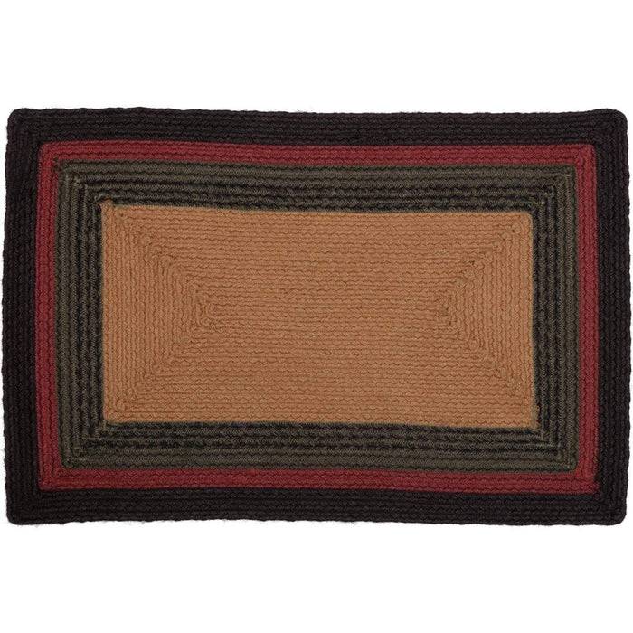 Wyatt Stenciled Bear Jute Rug Rect w/ Pad 20x30 - The Village Country Store