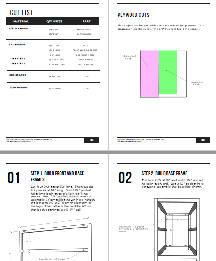 X Base Console Printable Plans