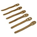 Chic Rustic Zipper Pull Replacement by Hide & Drink, crafted from durable full grain leather. Part of the 6 pack, it's perfect for backpacks, jackets, wallets, and bags. Each handmade pull is fire branded and artisan crafted in La Antigua Guatemala & Oaxaca Mexico.
