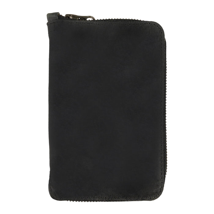 Image of Hide & Drink Zippered Journal Cover for Moleskine (Notebook NOT Included) open with lined pages, showing the premium quality of craftsmanship.