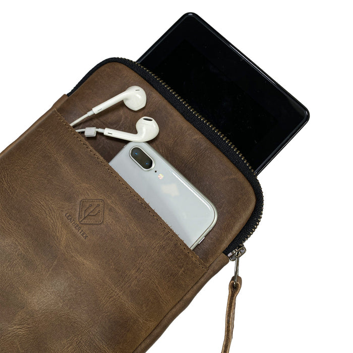 Zippered Tablet Case - Stockyard X 'The Leather Store'