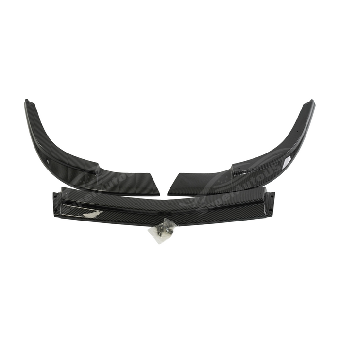 Full front view of a 2006 Corvette C6 with ZR1 style carbon fiber print splitter